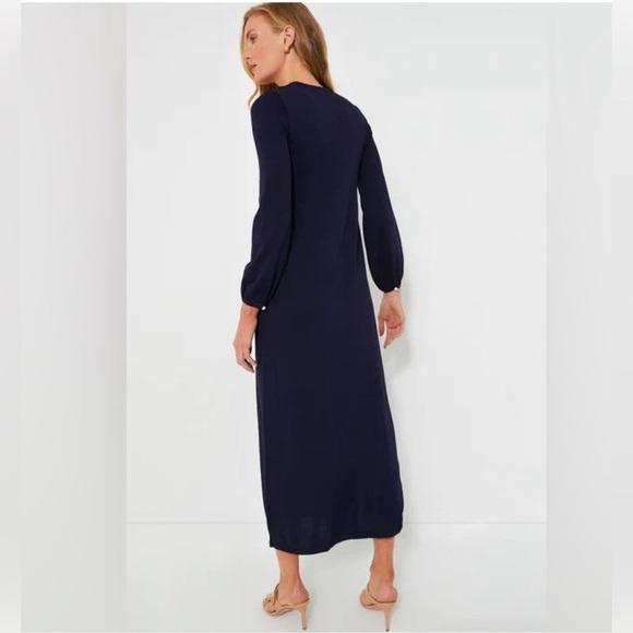Tuckernuck Pomander Place Double Knit Lennox Sweater Maxi Dress Navy XS - Picture 14 of 16